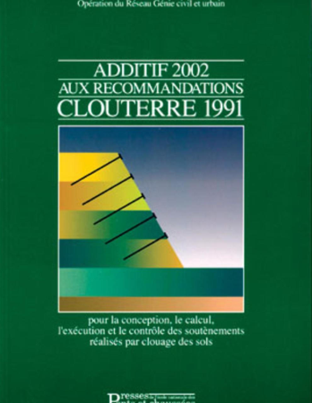 Additif 2002 Aux recommandations CLOUTERRE 1991